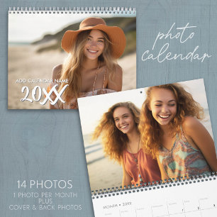Calendrier 14 Photo - Couverture de type fantaisiste