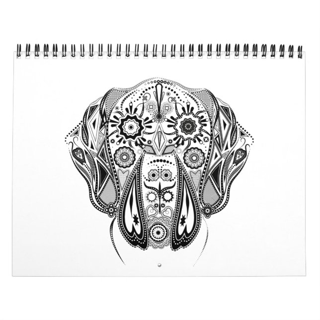 Calendrier 15 Mois Grand Dane calender (Protection)