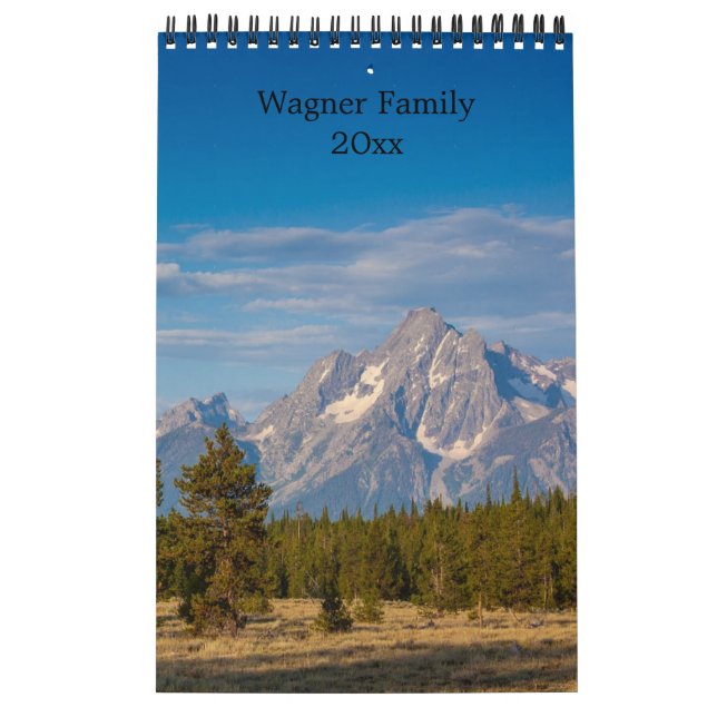 Calendrier 15 Photos Montagnes Pittoresques Personnaliser (Protection)