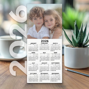Calendrier 1 Collage photo - Peut modifier blanc -