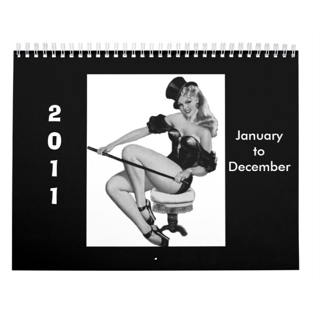 Calendrier 1 Filles Vintages 2011 Jan-Dec (Protection)