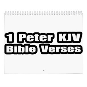 Calendrier 1 Peter KJV Bible Versets Citations