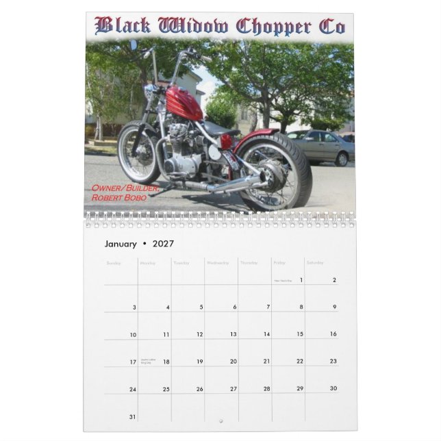 Calendrier 2007 de couperet de BWC (Jan 2027)