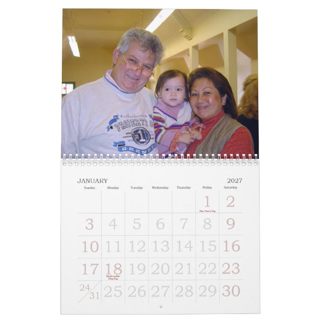 Calendrier 2007 de Yoya Papou (Jan 2027)