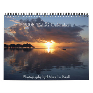 calendrier 2008 ou 2009 du Tahiti
