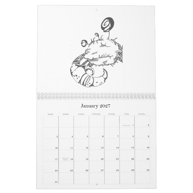 Calendrier 2009 de créature (Jan 2027)