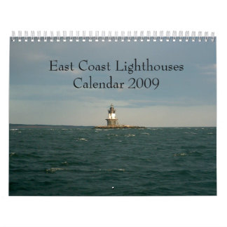 Calendrier 2009 de phares de Côte Est