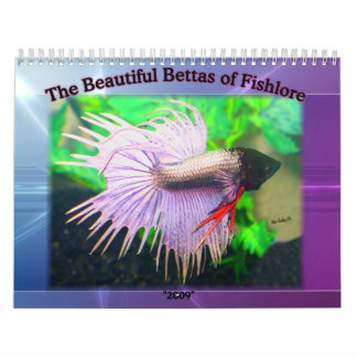 Calendrier 2009 de poissons de Betta