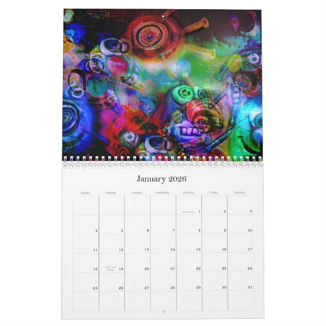 Calendrier 2010 d'alien et de monstre par Cindy (Jan 2026)