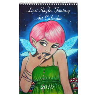 Calendrier 2010 d'art d'imaginaire de Linzi Sayles