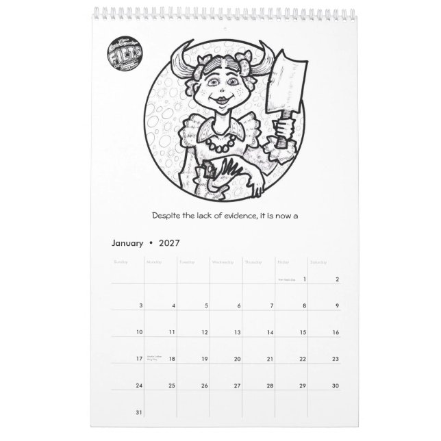 Calendrier 2010 de FICTS (Jan 2027)