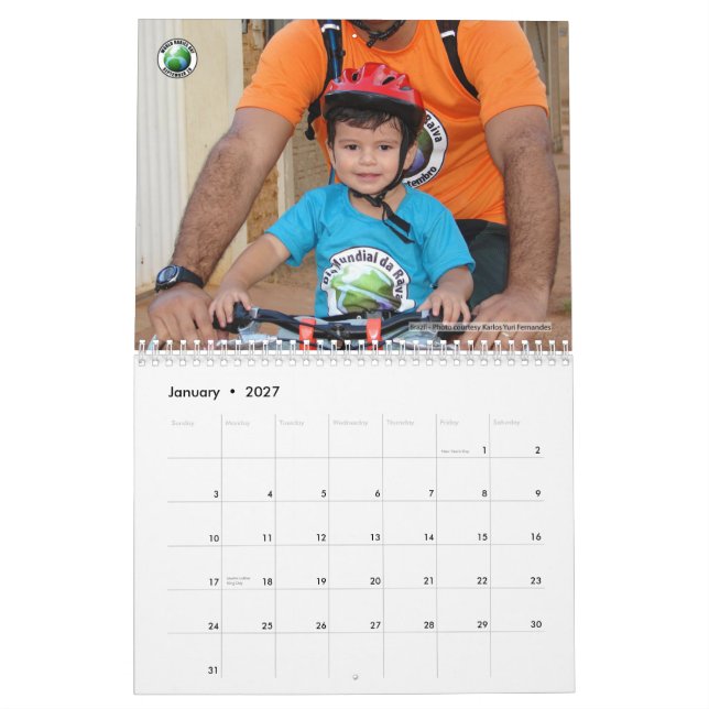 Calendrier 2010 de jour de rage du monde (Jan 2027)