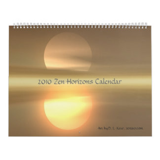 Calendrier 2010 d'horizons de zen