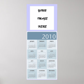 CALENDRIER 2010 POSTER PERSONNALISABLE