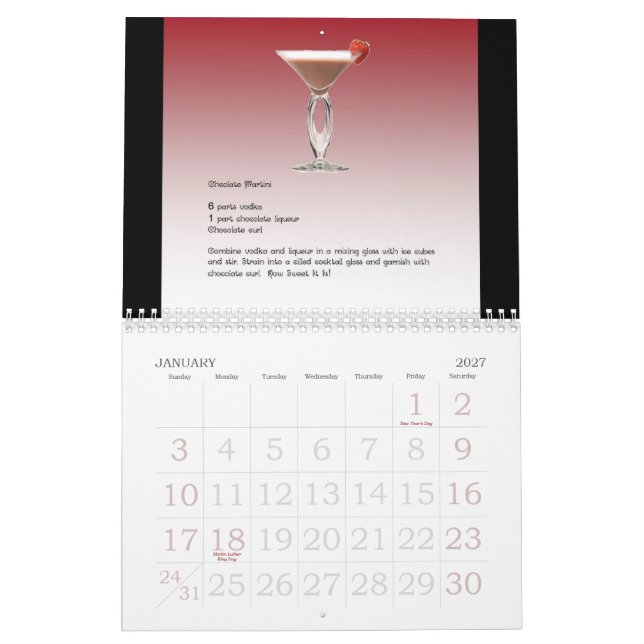 Calendrier 2011 d'amants de Martini (Jan 2027)