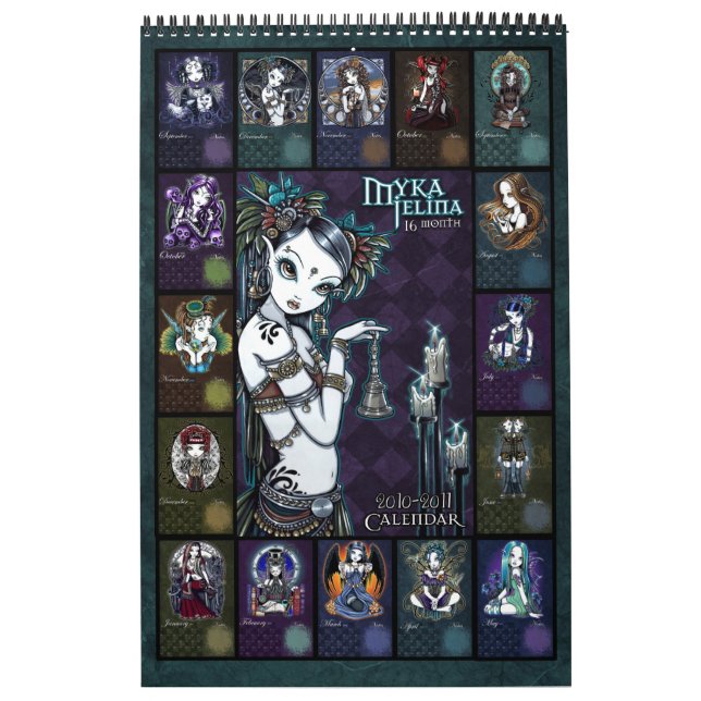 Calendrier 2011 d'art de Myka Jelina (Protection)