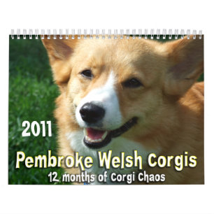 Calendrier 2011 de corgi de Gallois de Pembroke