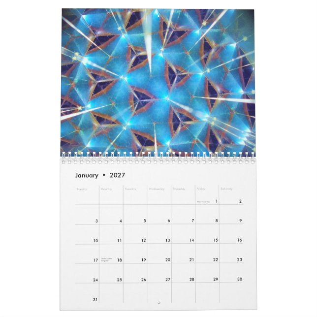 calendrier 2011 de kaléidoscope (Jan 2027)