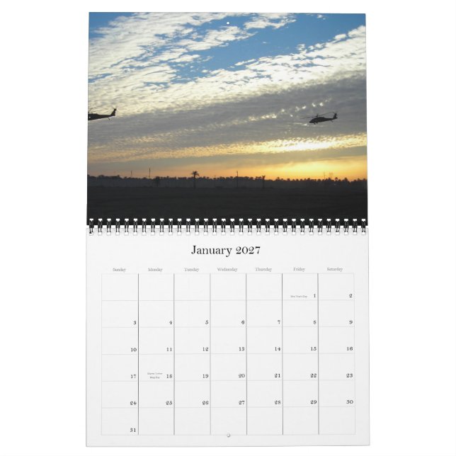 Calendrier 2011 silhouettes militaires (Jan 2027)