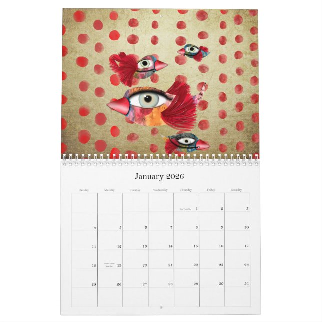 Calendrier 2011 Transparence et couleur fantasques (Jan 2026)
