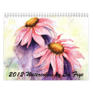 Calendrier 2012 d'aquarelle par Lin Frye