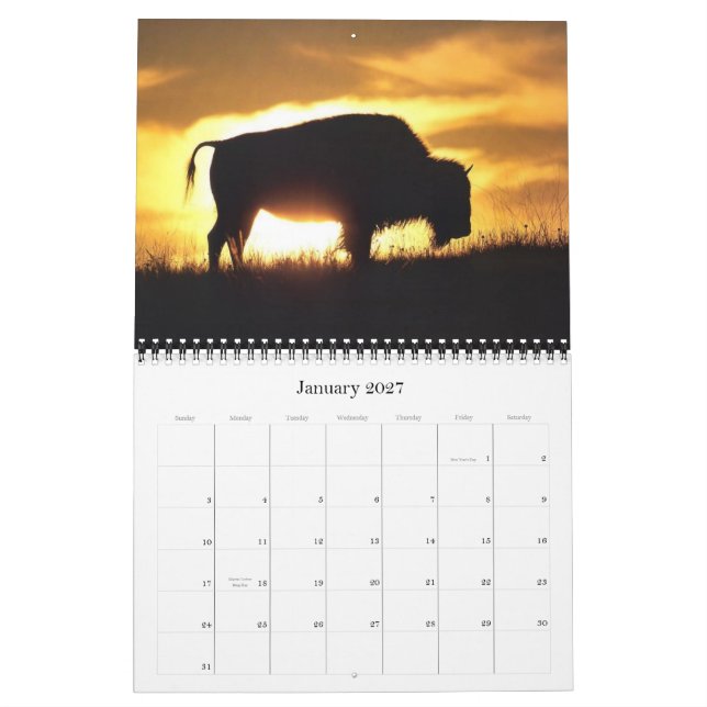 Calendrier 2012 de Buffalo (Jan 2027)