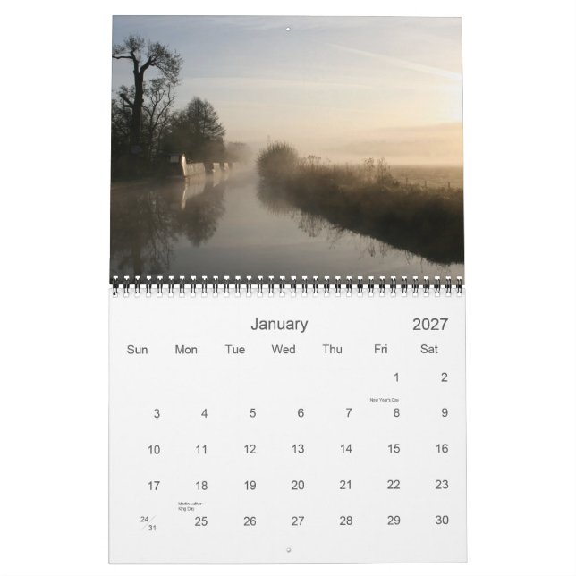 Calendrier 2012 de canal de Llangollen (Jan 2027)