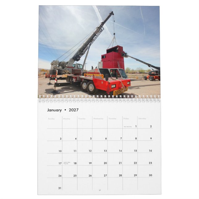 calendrier 2012 de Crane Service, Inc (Jan 2027)