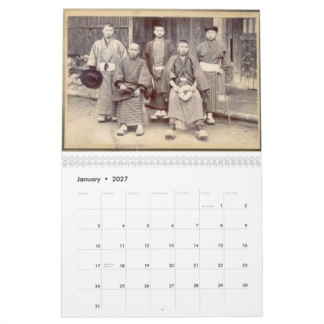Calendrier 2012 de famille de Sakaguchi (Jan 2027)