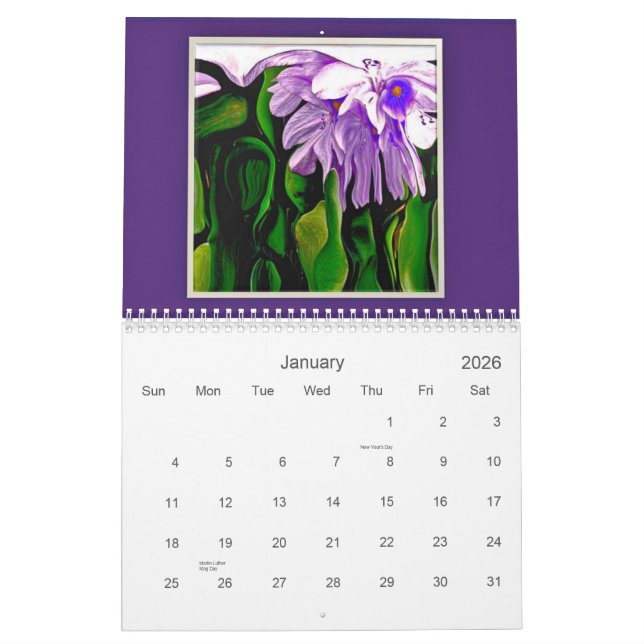 Calendrier 2012 de feuillage d'ArtSylvia (Jan 2026)