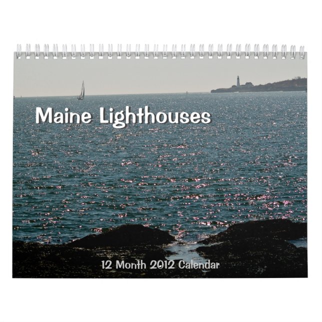 Calendrier 2012 de phare du Maine (Protection)
