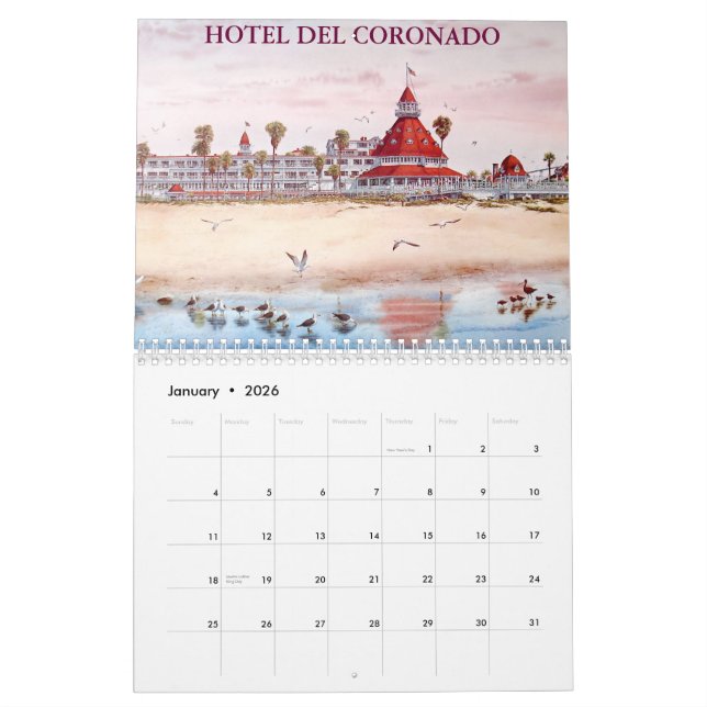 CALENDRIER 2012 DE SAN DIEGO (Jan 2026)