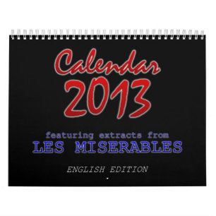 Calendrier 2013, anglais