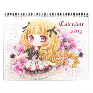 Calendrier 2013 - Belles filles de chibi d'anime