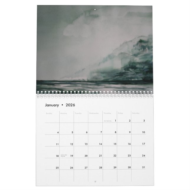 Calendrier 2013 d'aquarelle (Jan 2026)