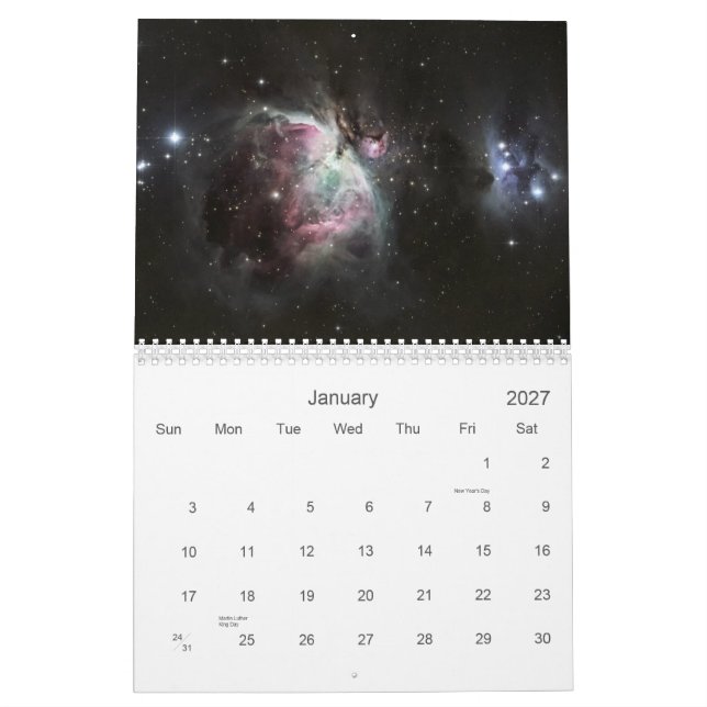 Calendrier 2013 d'Astro de Sean Parker (Jan 2027)