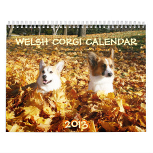 Calendrier 2013 de corgi de Gallois