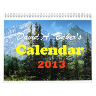 Calendrier 2013 de David A. Baker Art
