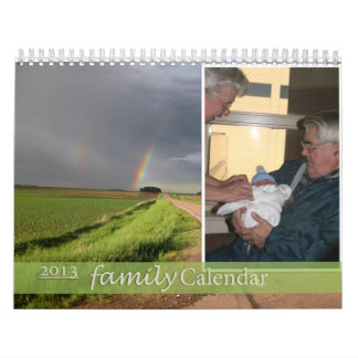 Calendrier 2013 de famille
