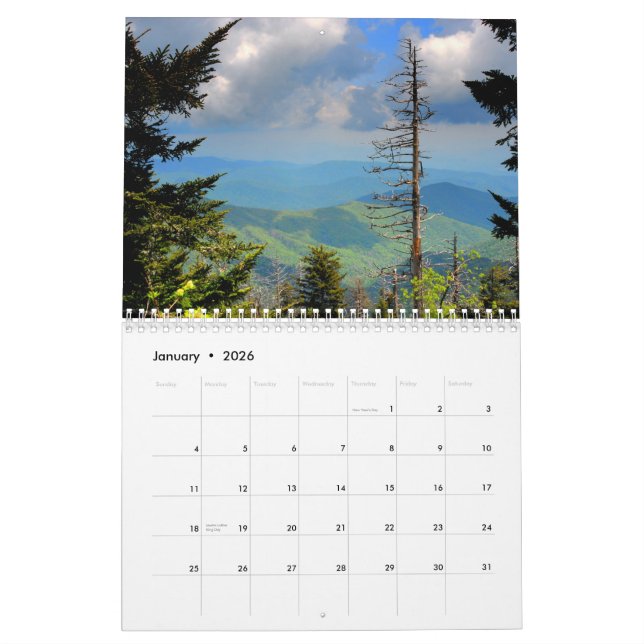 Calendrier 2013 de Great Smoky Mountains (Jan 2026)
