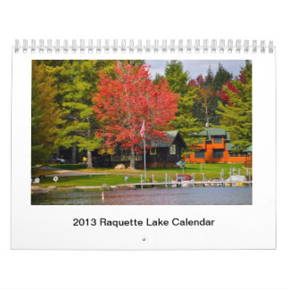 Calendrier 2013 de lac Raquette