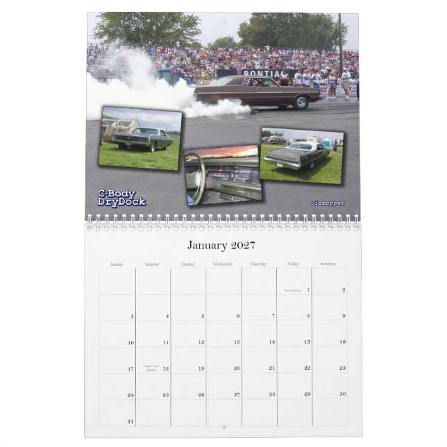Calendrier 2013 de Mopar de C-Corps (Jan 2027)