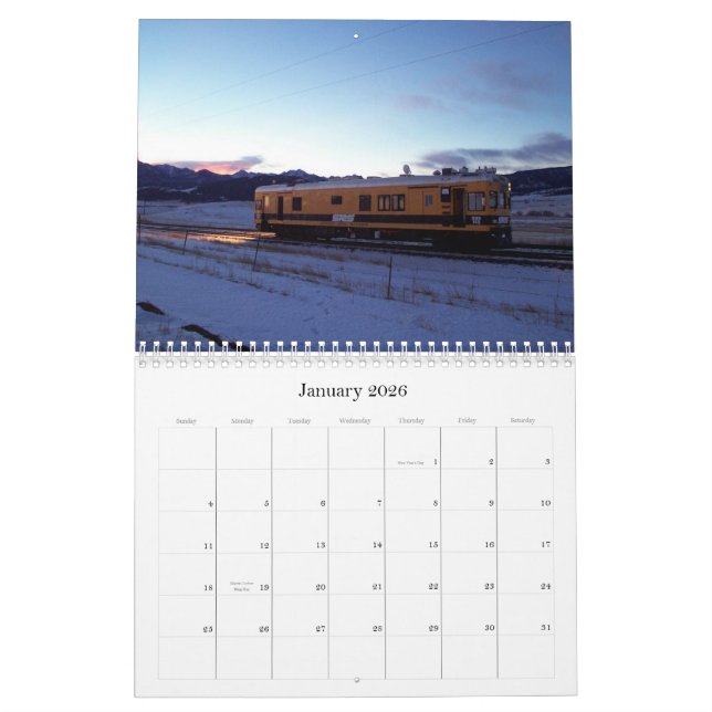 Calendrier 2013 de rail de Sperry (Jan 2026)