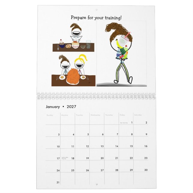 Calendrier 2013 de sport de bande dessinée : (Jan 2027)