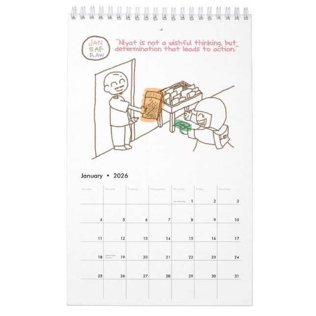 Calendrier 2013 de SpreadSalam (Jan 2026)