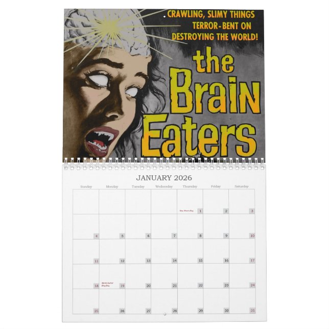 calendrier 2013 de zombi (Jan 2026)