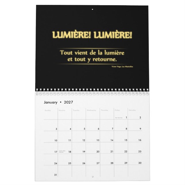 Calendrier 2013, français (Jan 2027)