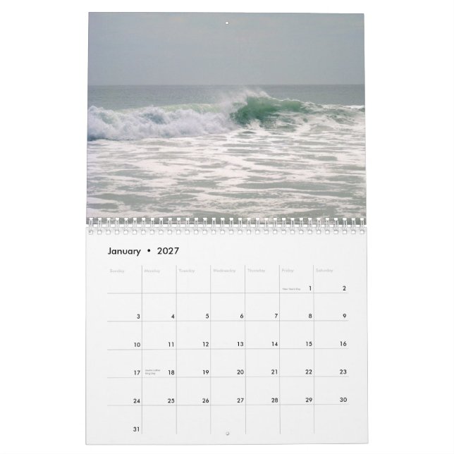 Calendrier 2013 par la mer (Jan 2027)
