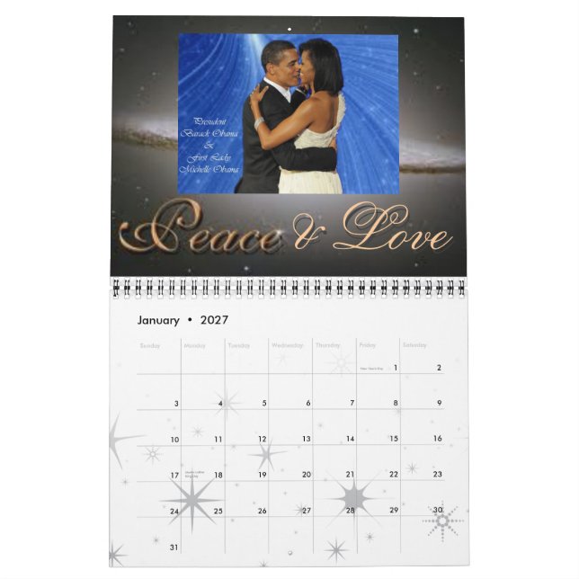 Calendrier 2013 présidentiel (Jan 2027)