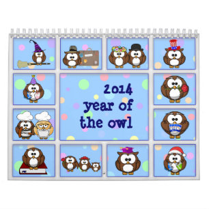 Calendrier 2014 année du hibou